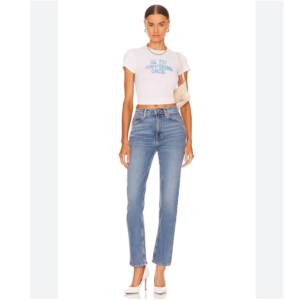 REDONE Laguna Blue Extra Stretch 70’s Straight Jeans